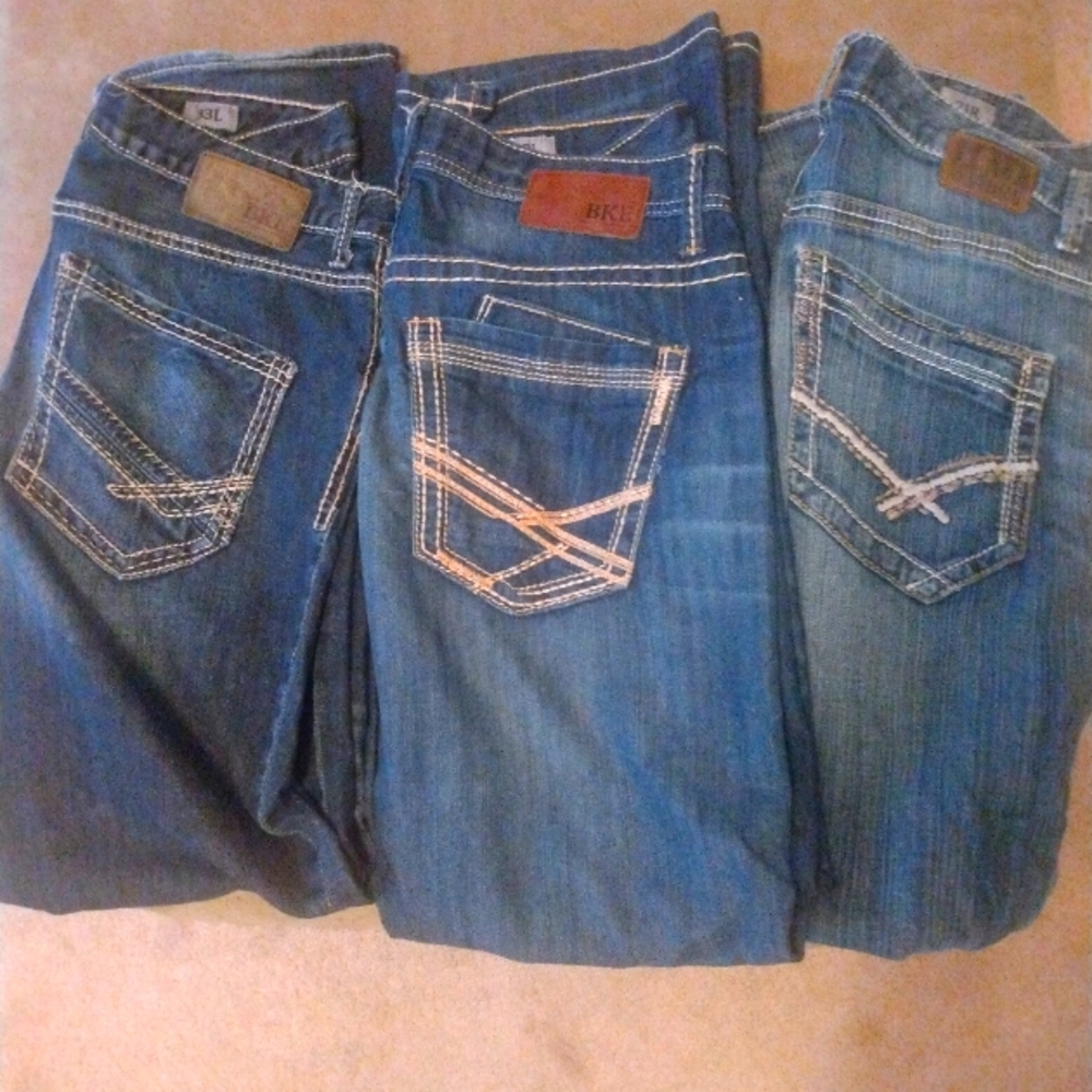 Men's BKE Jeans/American Eagle Khakis. Size 31L 32L 32R 33L. 32/34 and 34/32